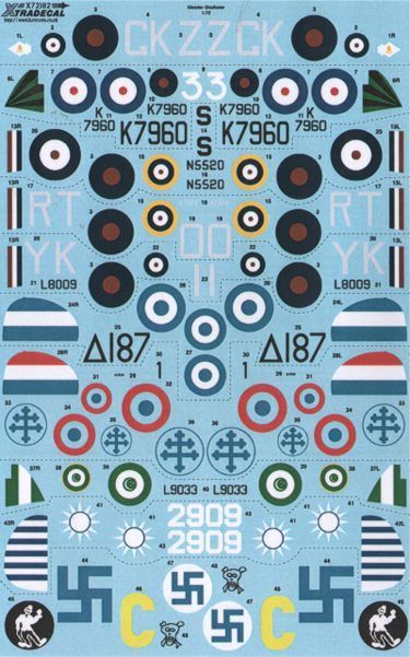 Xtradecal X72183 1:72 Gloster Gladiator Mk.I/J.8A