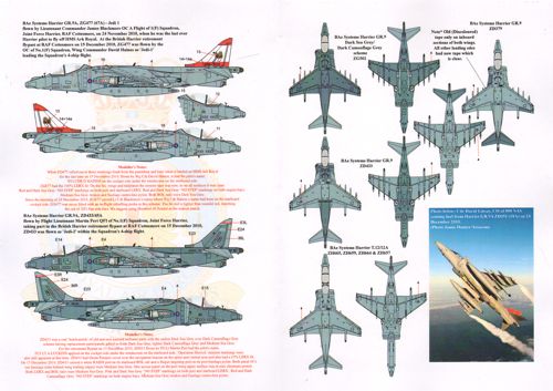 Xtradecal X72185 1:72 UK Air Arm Update Harrier Retirement