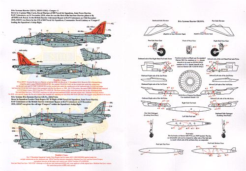 Xtradecal X72185 1:72 UK Air Arm Update Harrier Retirement
