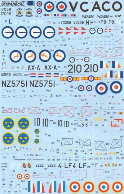 Xtradecal X72192 1:72 de Havilland Vampire Overseas Users
