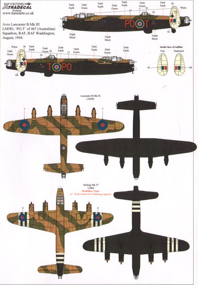 Xtradecal X72195 D-Day 70th Anniv Pt 2 RAF Multi-Engine and Glider 1:72
