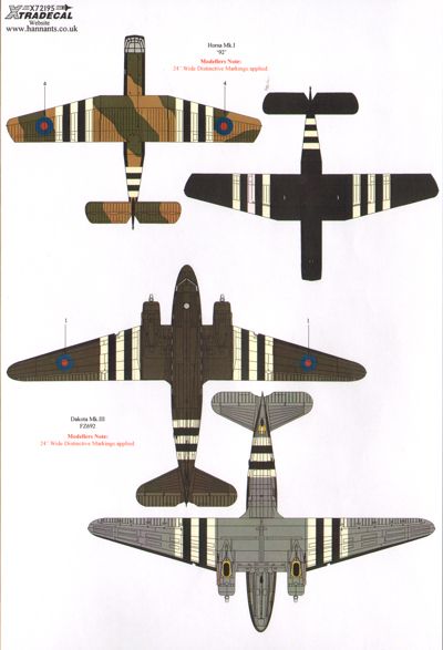 Xtradecal X72195 D-Day 70th Anniv Pt 2 RAF Multi-Engine and Glider 1:72