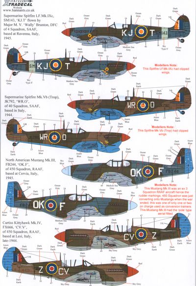Xtradecal X72228 1:72 Fighters Over Africa and the Mediterranean Pt.1
