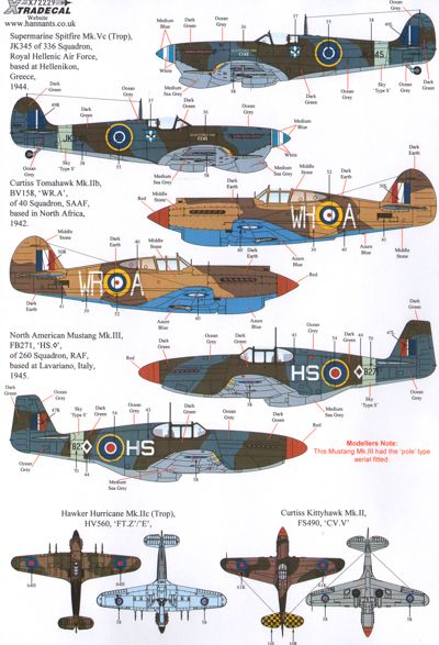 Xtradecal X72229 1:72 Fighters Over Africa and the Mediterranean Pt.2