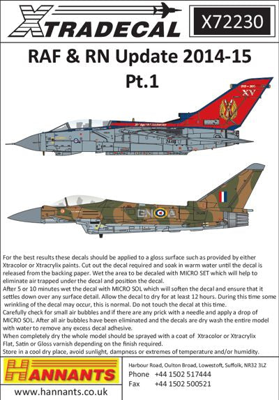 Xtradecal X72230 1:72 RAF/RN Update 2015