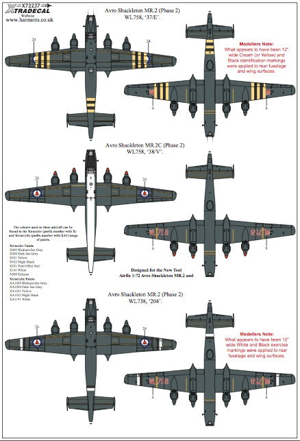 Xtradecal X72237 1:72 Avro Shackleton MR.2 Pt 2