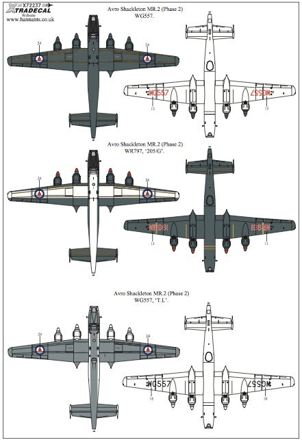 Xtradecal X72237 1:72 Avro Shackleton MR.2 Pt 2