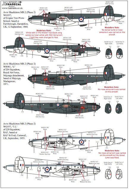 Xtradecal X72237 1:72 Avro Shackleton MR.2 Pt 2