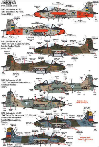 Xtradecal X72238 1:72 BAC 167 Strikemaster