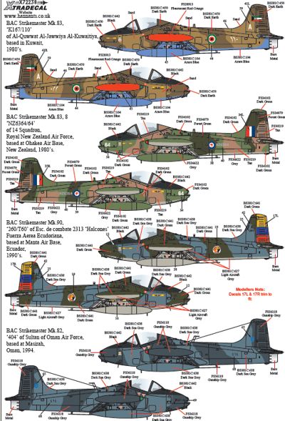 Xtradecal X72238 1:72 BAC 167 Strikemaster