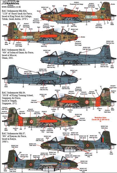 Xtradecal X72238 1:72 BAC 167 Strikemaster
