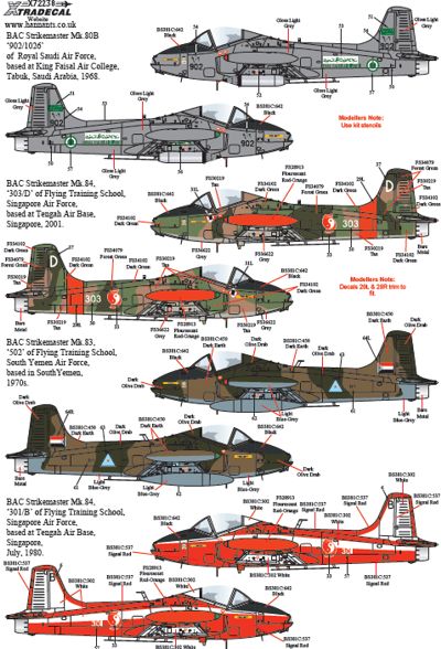 Xtradecal X72238 1:72 BAC 167 Strikemaster