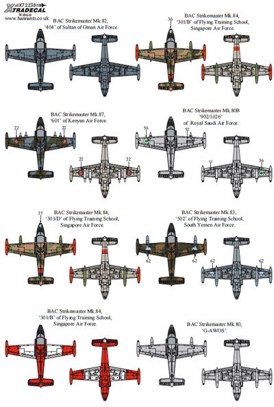 Xtradecal X72238 1:72 BAC 167 Strikemaster