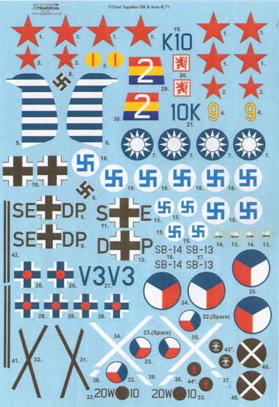 Xtradecal X72245 1:72 Tupolev SB-2