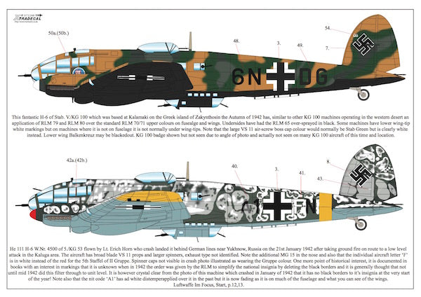 Xtradecal X72248 1:72 Heinkel He-111H-5/He-111y/He-111H-6