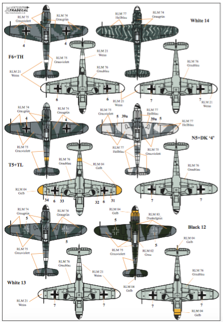 Xtradecal X72257 1:72 Luftwaffe Reconnaissance Fighters