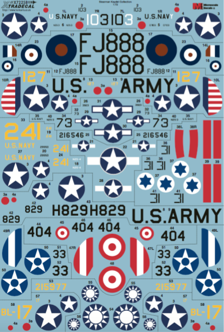 Xtradecal X72258 1:72 Boeing Stearman Kaydet
