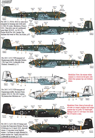 Xtradecal X72262 1:72 Focke-Wulf Fw-200 Condor