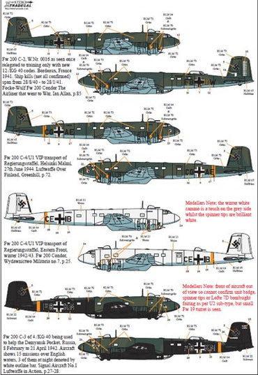 Xtradecal X72262 1:72 Focke-Wulf Fw-200 Condor