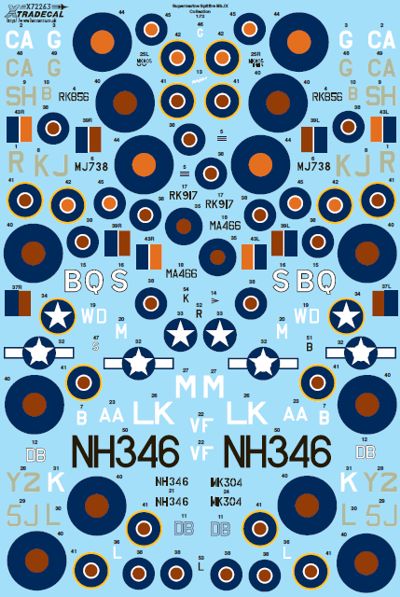 Xtradecal X72263 1:72 Supermarine Spitfire Mk.IXb/Mk.IXc/Mk.IXe