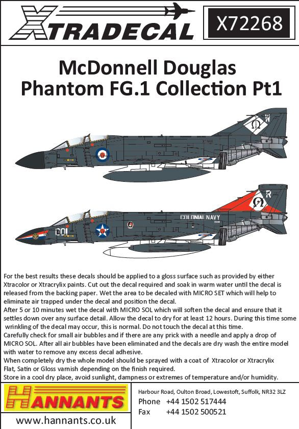 Xtradecal X72268 1:72 McDonnell-Douglas FG.1 Phantom