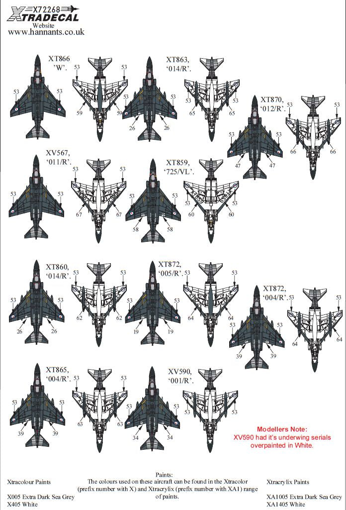 Xtradecal X72268 1:72 McDonnell-Douglas FG.1 Phantom