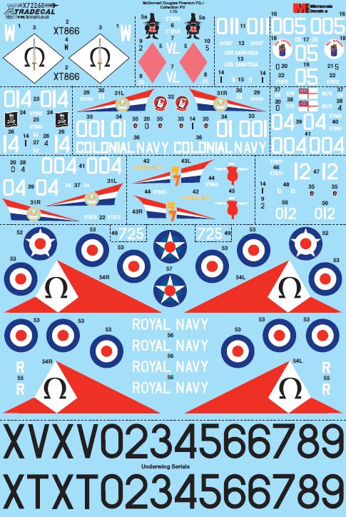 Xtradecal X72268 1:72 McDonnell-Douglas FG.1 Phantom