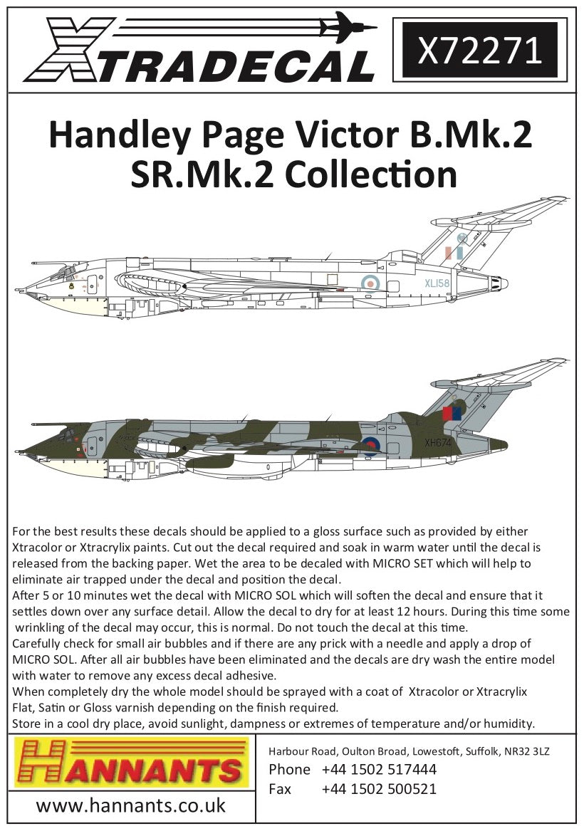 Xtradecal X72271 1:72 Handley-Page Victor B.2