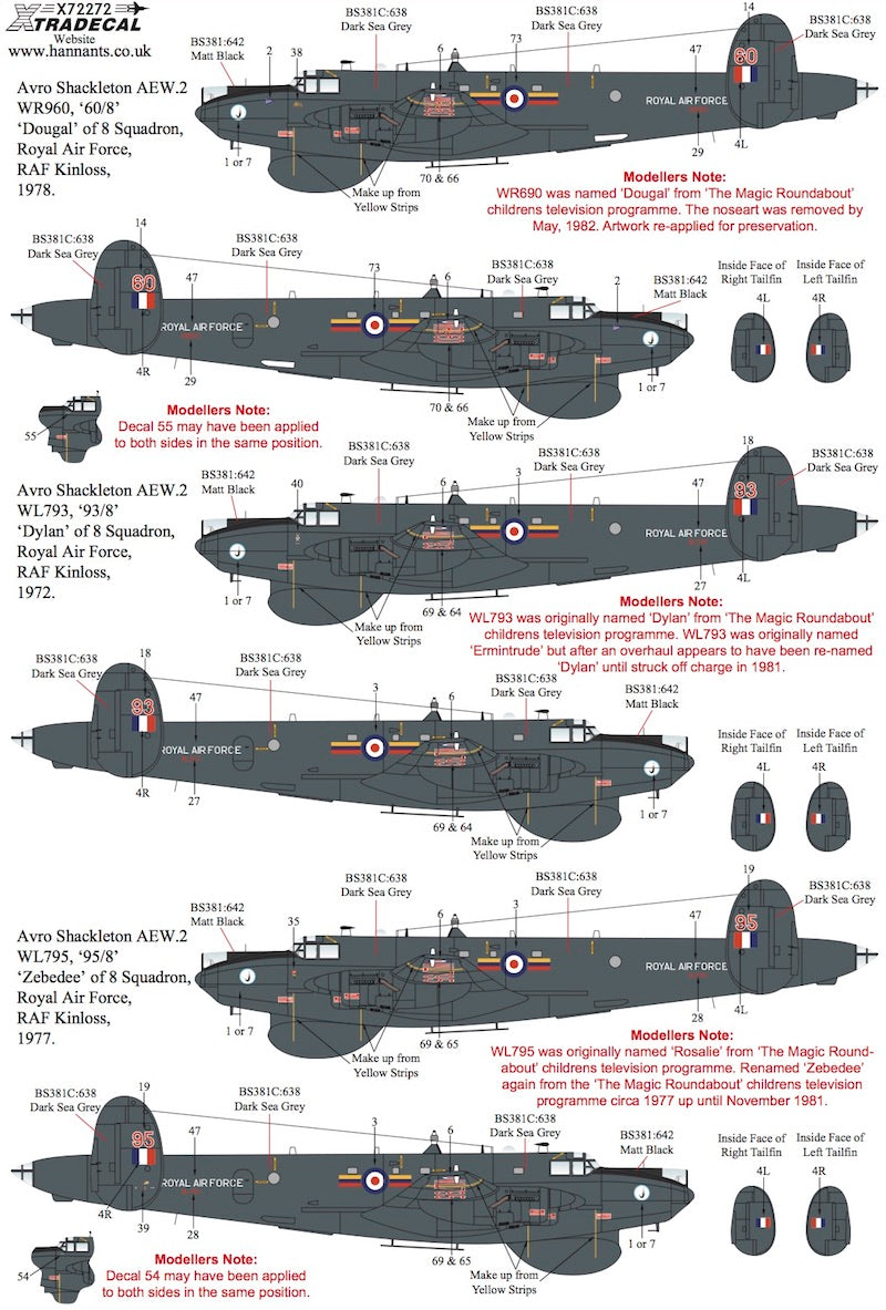 Xtradecal X72272 1:72 Avro Shackleton AEW.2