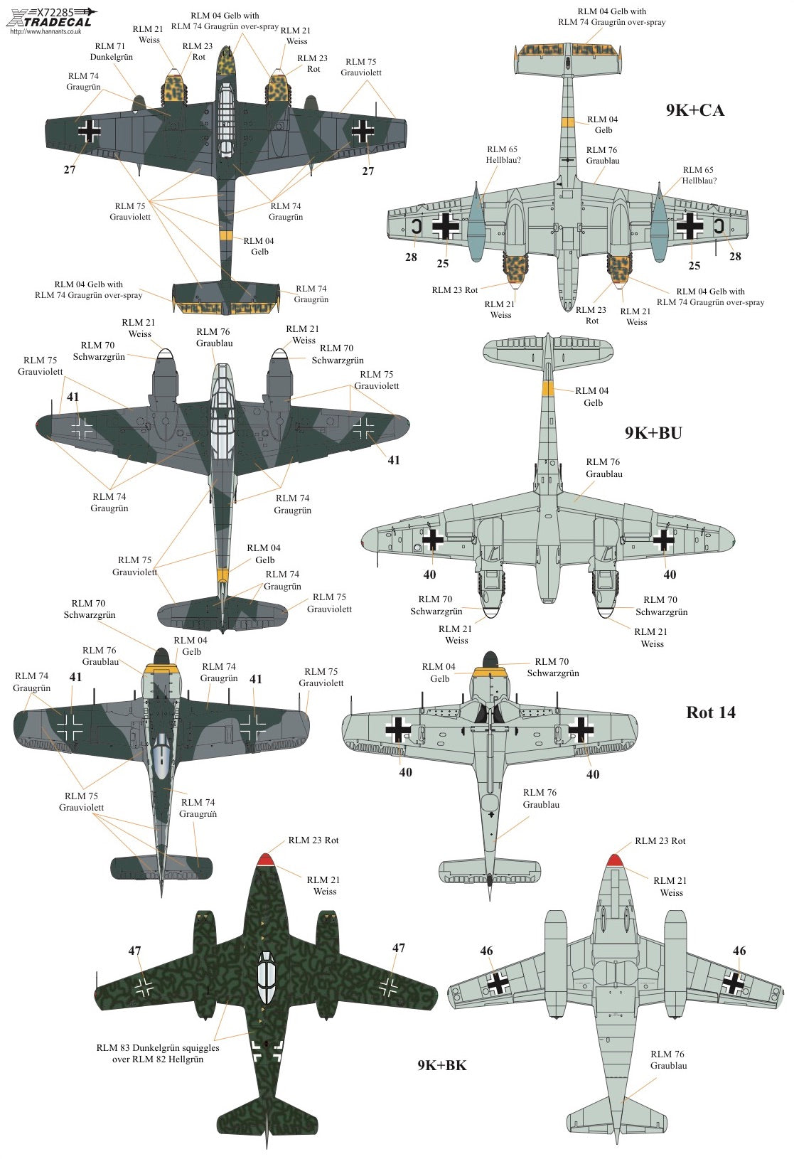 Xtradecal X72285 1:72 The History of Kampfgeschwader KG51 'Edelweiss'