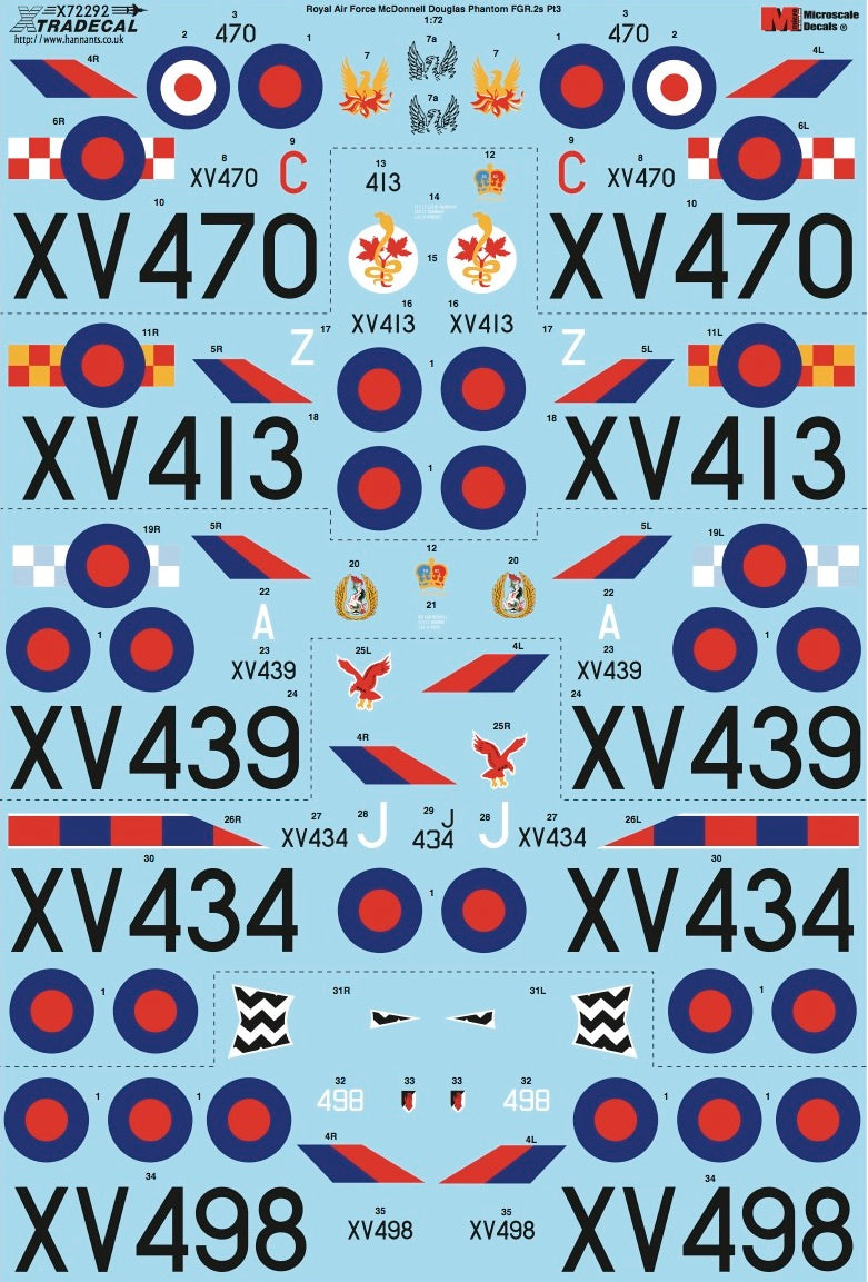 Xtradecal X72292 1:72 McDonnell-Douglas FGR.2 Phantom Pt.3