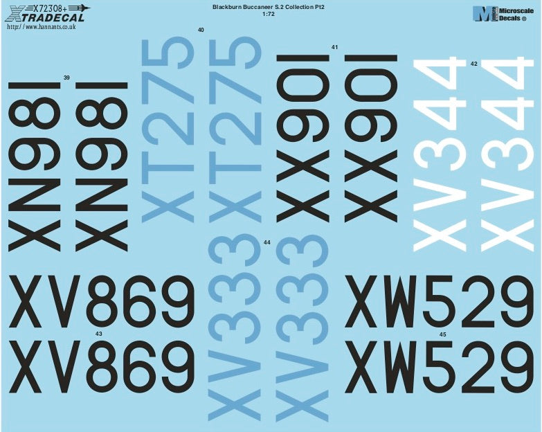 Xtradecal X72308 1:72 Blackburn Buccaneer S.2 Collection Part.2