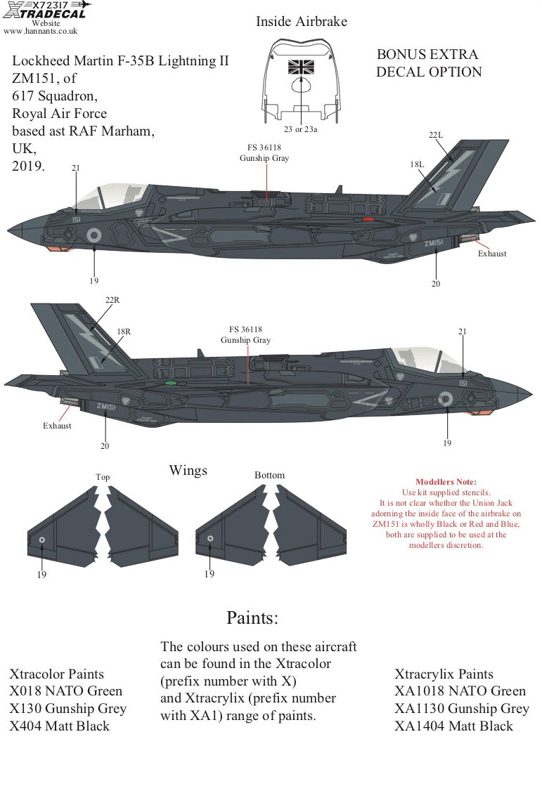 Xtradecal X72317 1:72 RAF Lockheed C-130J Hercules C.5 Special Schemes Pt2