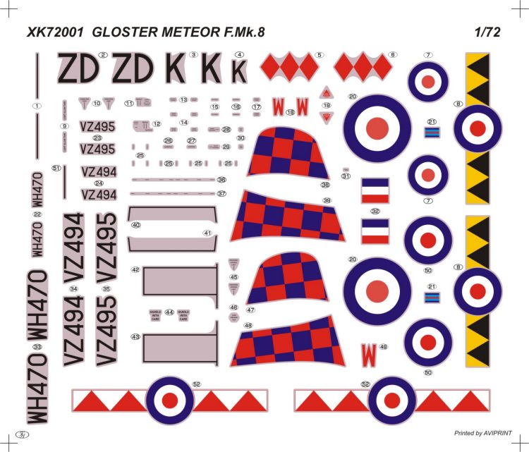 Xtrakit (SH) XK72001 1:72 Gloster Meteor F.8