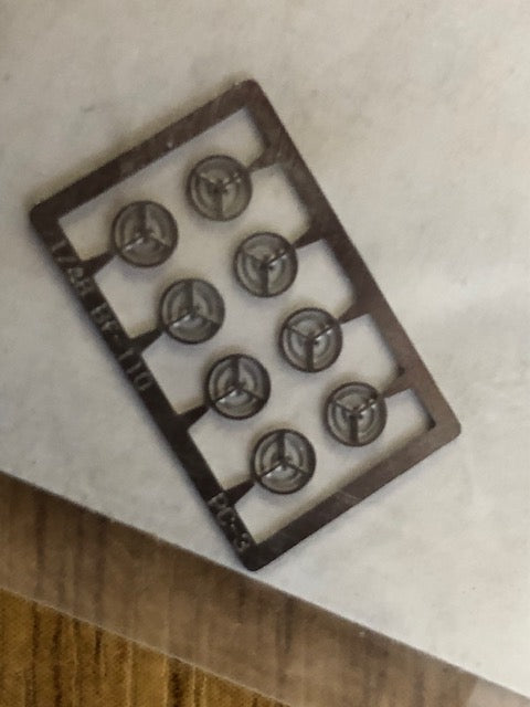 Xtraparts XP4857 1:48 8 x Messerschmitt Bf-110C/Bf-110D etched gunsights