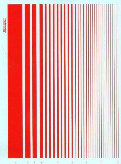Xtradecal XPS4 Parallel Stripes Red