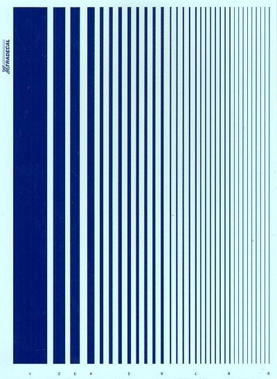 Xtradecal XPS6 Blue Parallel Stripes