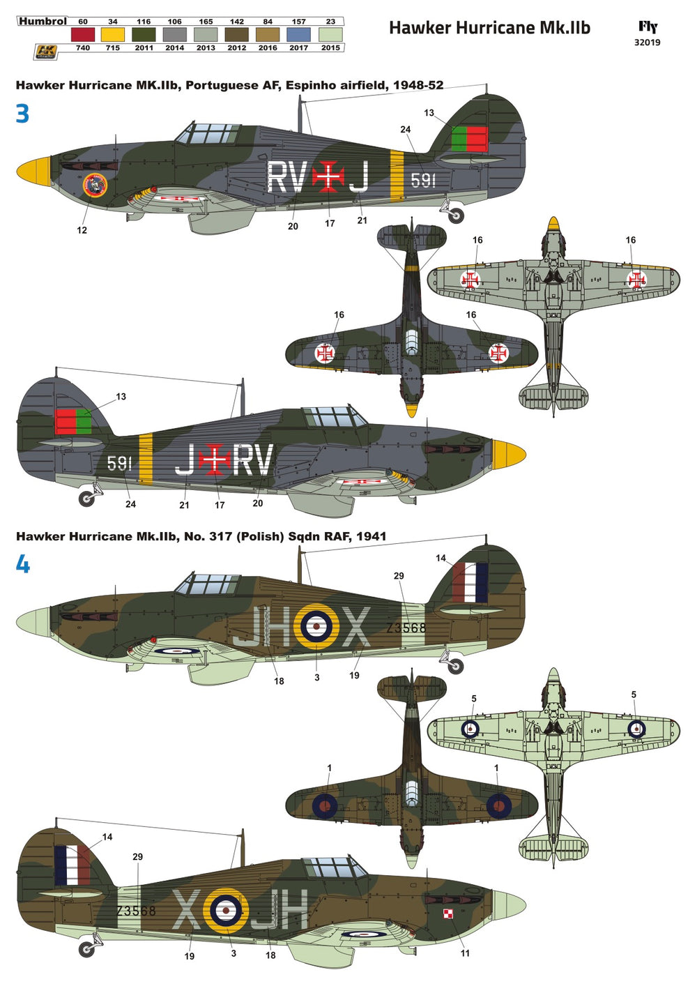 FLY YLF32019 1:32 Hawker Hurricane Mk.IIb
