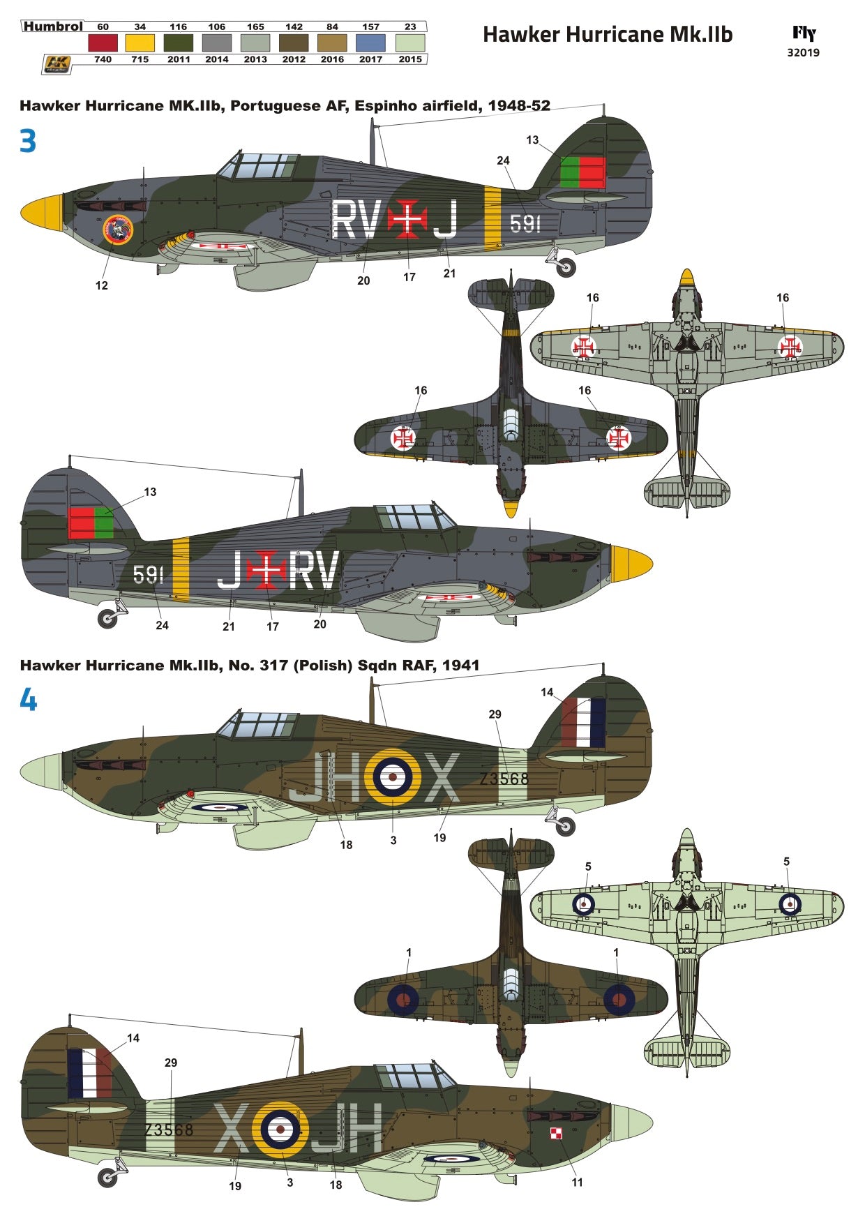 FLY YLF32019 1:32 Hawker Hurricane Mk.IIb