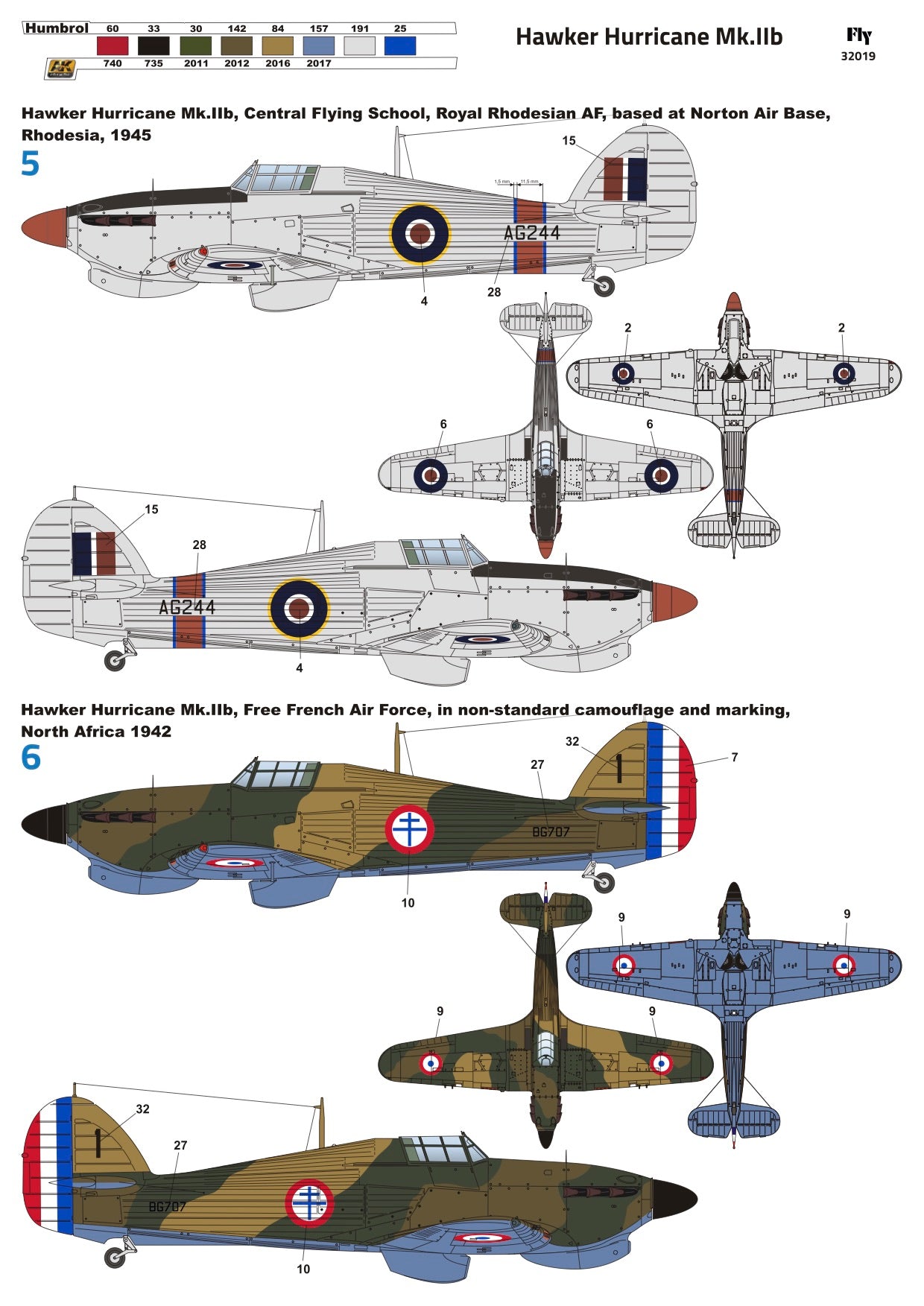 FLY YLF32019 1:32 Hawker Hurricane Mk.IIb