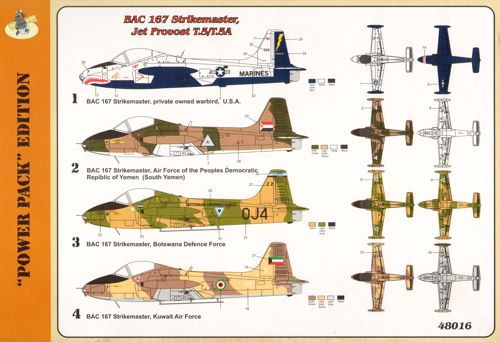 FLY YLF48016 BAC 167 Strikemaster / Jet Provost T.5 Schemes 1:48