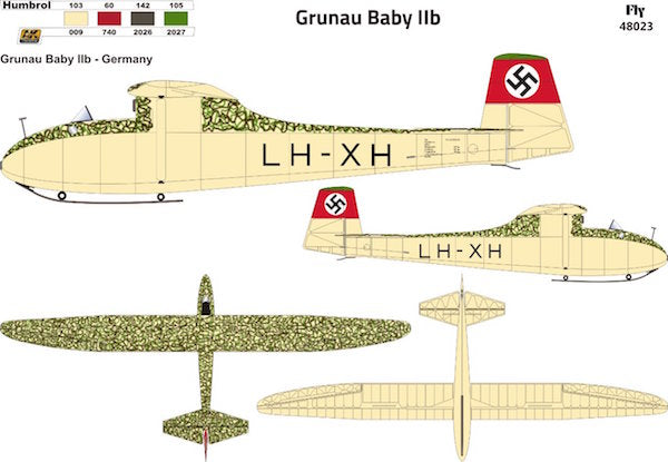 FLY YLF48023 1:48 Grunau Baby IIB Germany