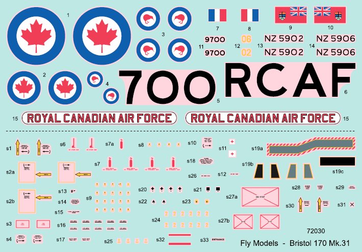 FLY YLF72030 1:72 Bristol 170 Freighter Mk.31