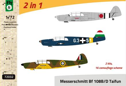 FLY YLF72032 1:72 Messerschmitt Bf-108B/D Taifun DOUBLE KIT with