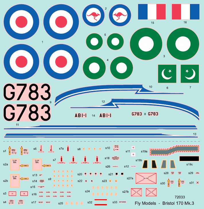 FLY YLF72033 1:72 Bristol 170 Freighter Mk.21