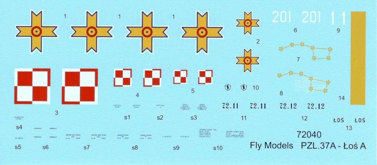 FLY YLF72040 1:72 PZL P.37A