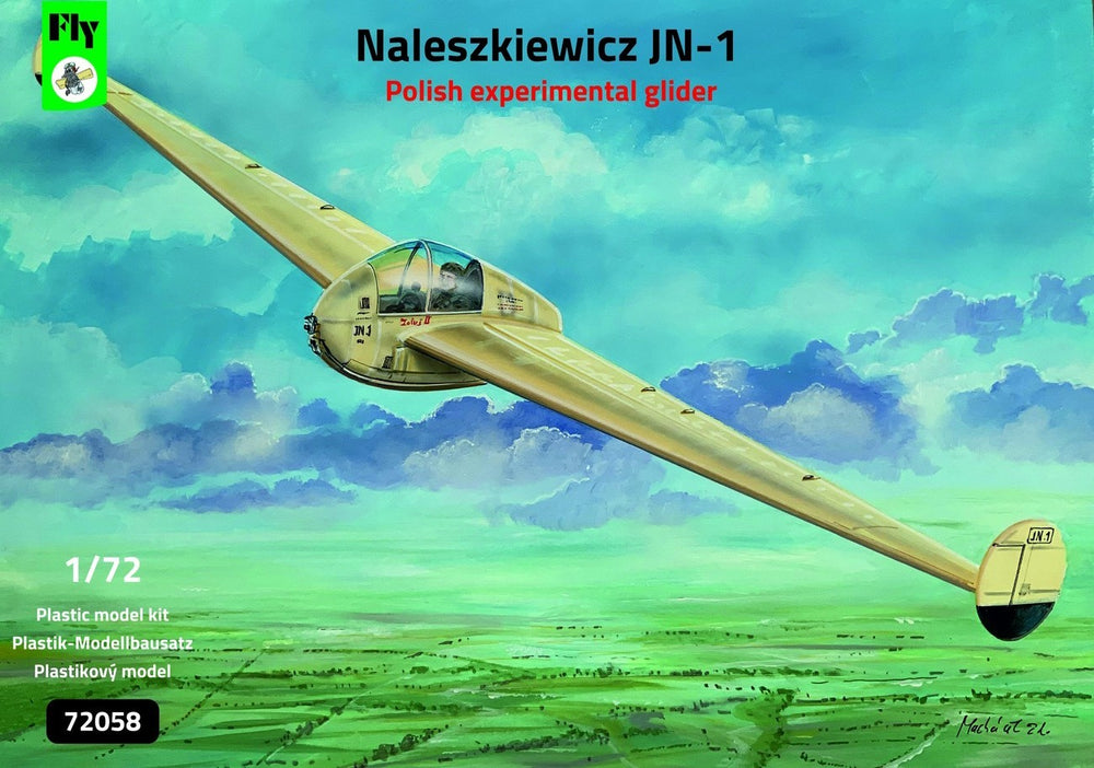 FLY YLF72058 Naleszkiewicz JN-1 Experimental Tailless Glider 1:72