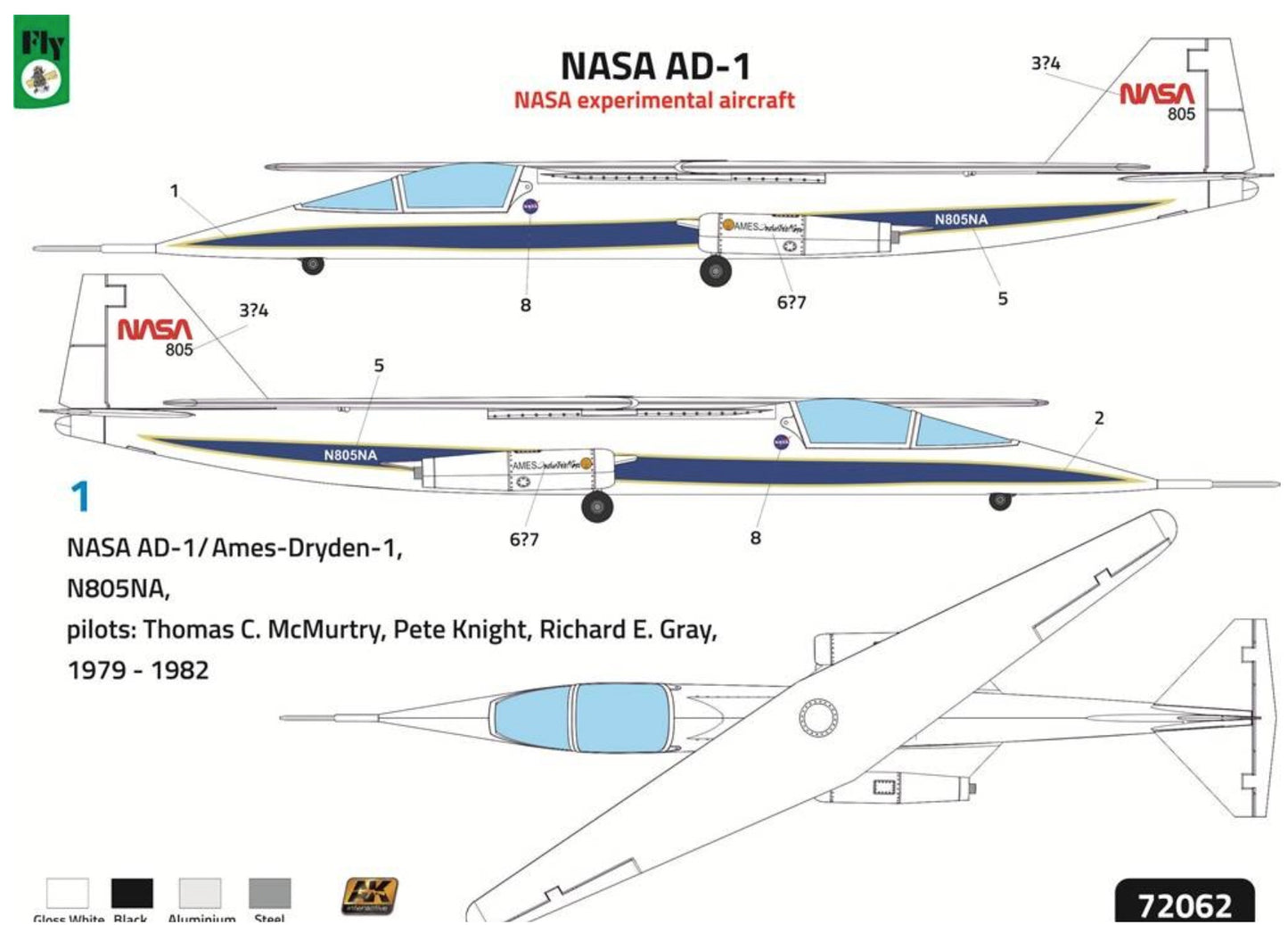 FLY YLF72062 1:72 NASA AD