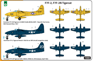 FLY YLF72065 1:72 Grumman F7F-2 / F-2N Tigercat