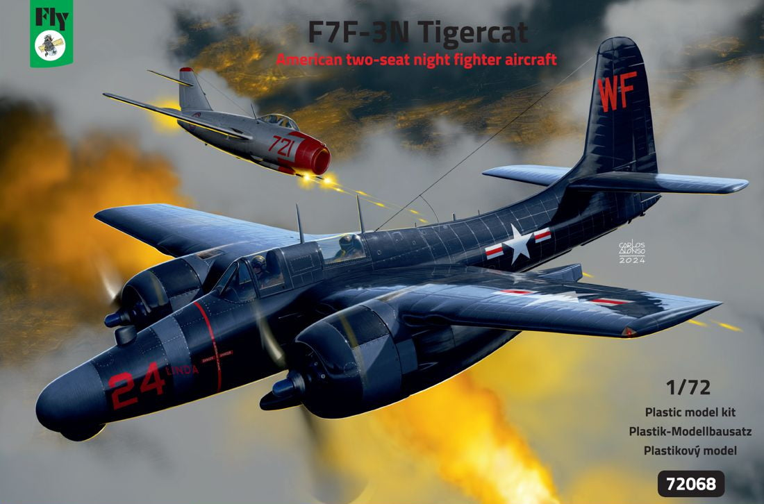 FLY YLF72068 1:72 Grumman F7F-3N Tigercat two seat night fighter